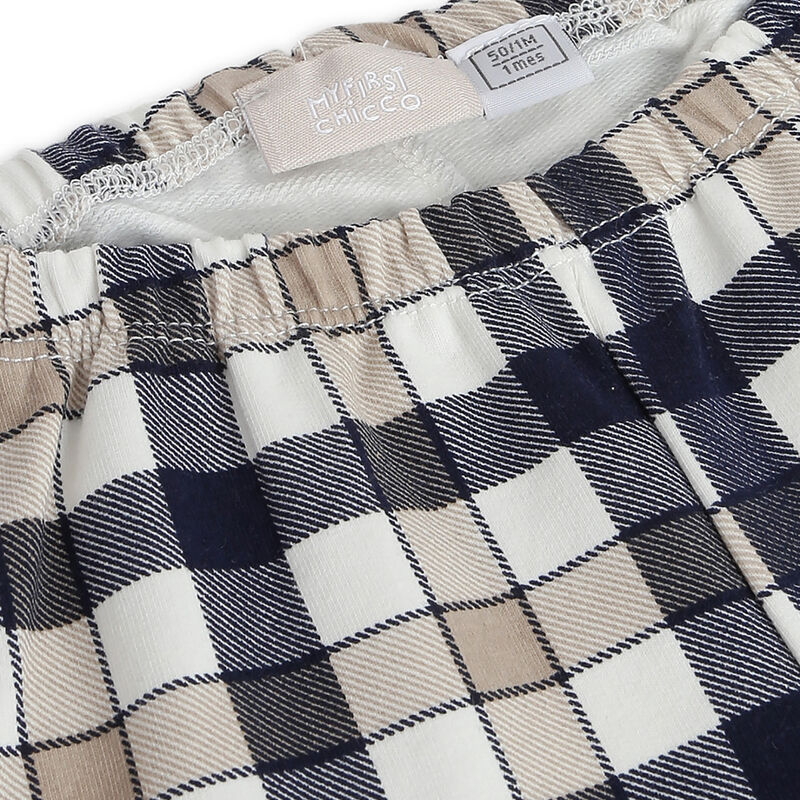 Boys Blue Printed Smock with Legging image number 5